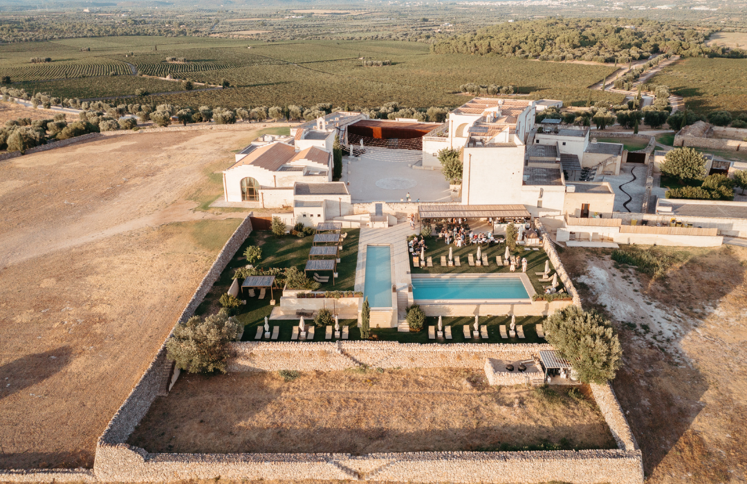 Masseria Amastuola dall'alto